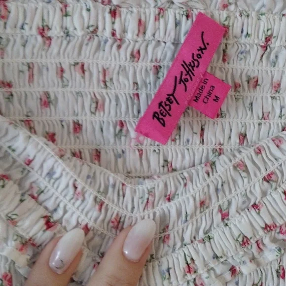 Vintage Betsey Johnson Strapless Dress With Ruffles - Picture 4 of 5